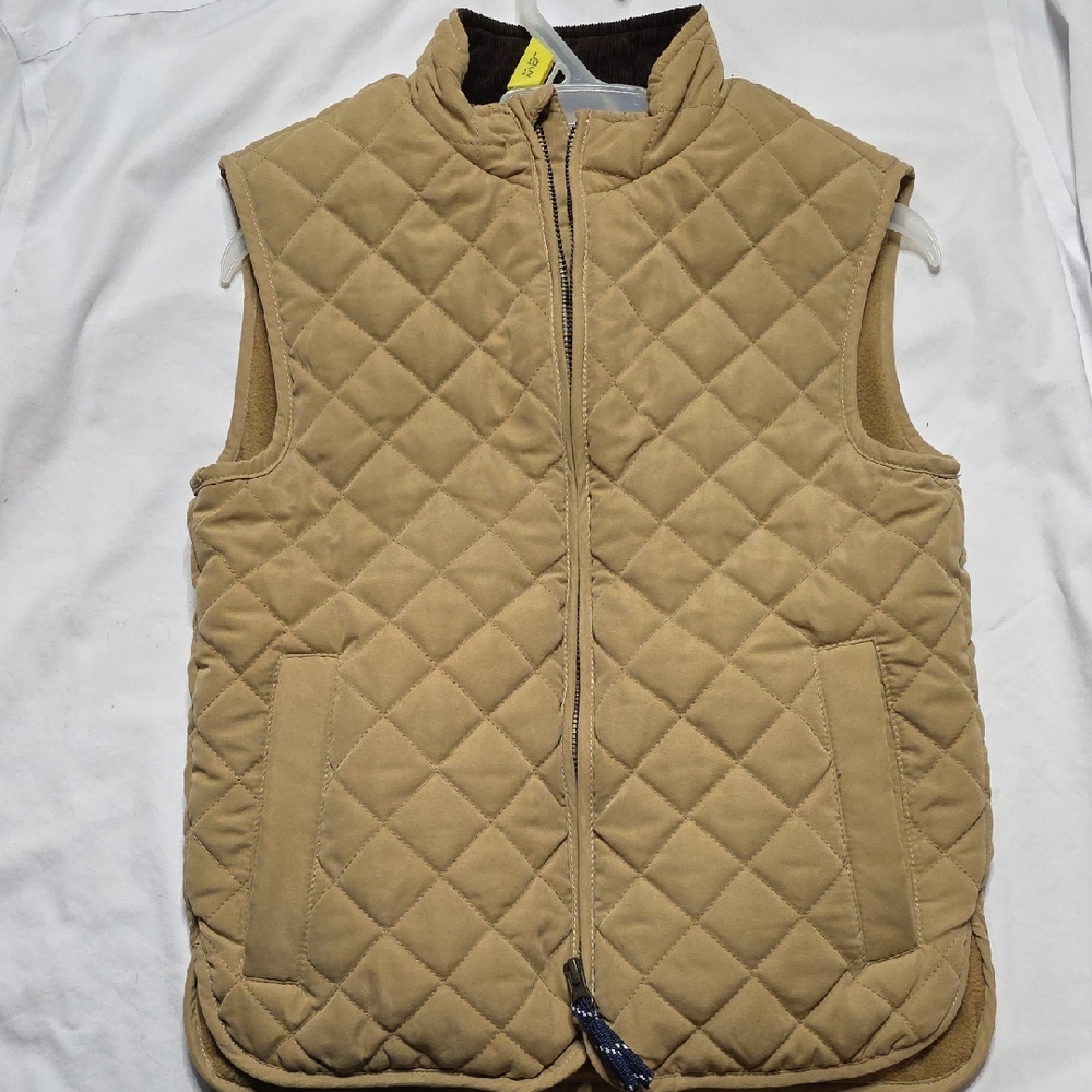 Class Club Quilted Brown Vest